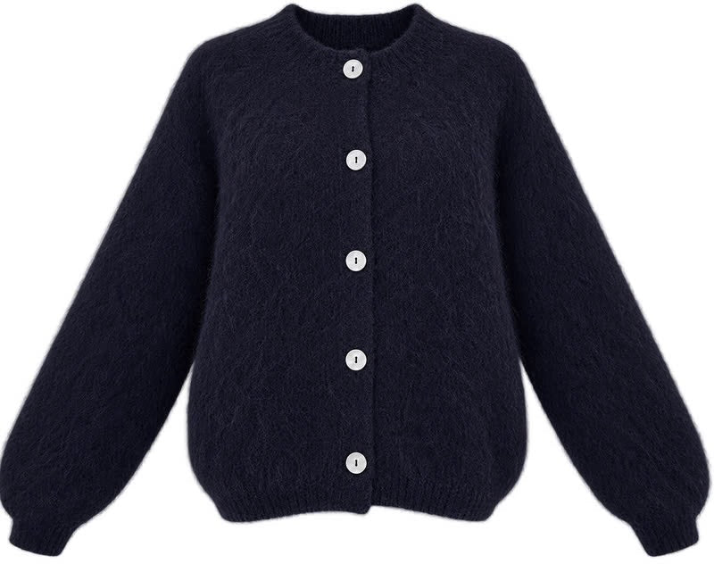 Kid mohair 80% neuletakki, musta