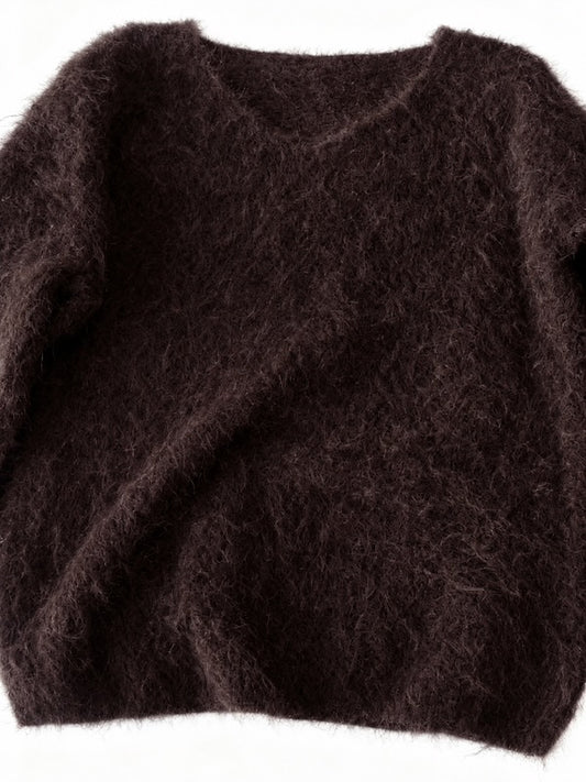 Mohairneule ruskea