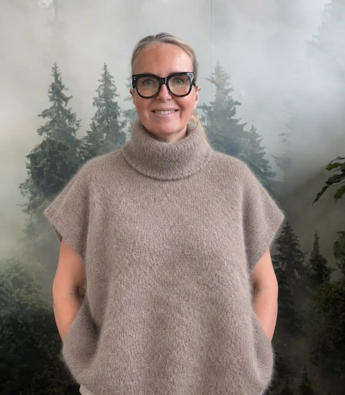 Kid mohair 80% neuleliivi, taube
