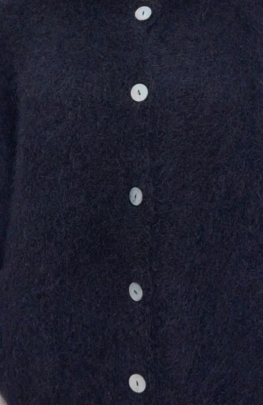 Kid mohair 80% neuletakki, musta