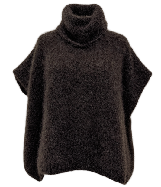 Kid mohair 80% neuleliivi, ruskea