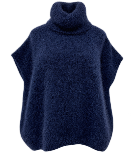 Kid mohair 80% neuleliivi, sininen