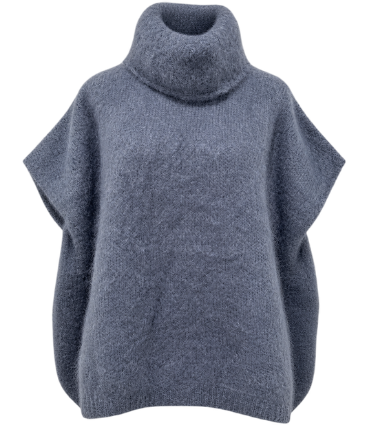 Kid mohair 80% neuleliivi, harmaa