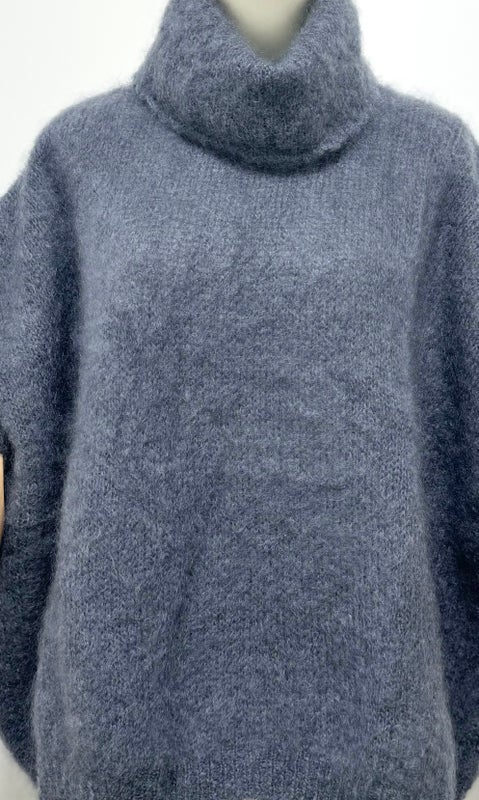 Kid mohair 80% neuleliivi, harmaa